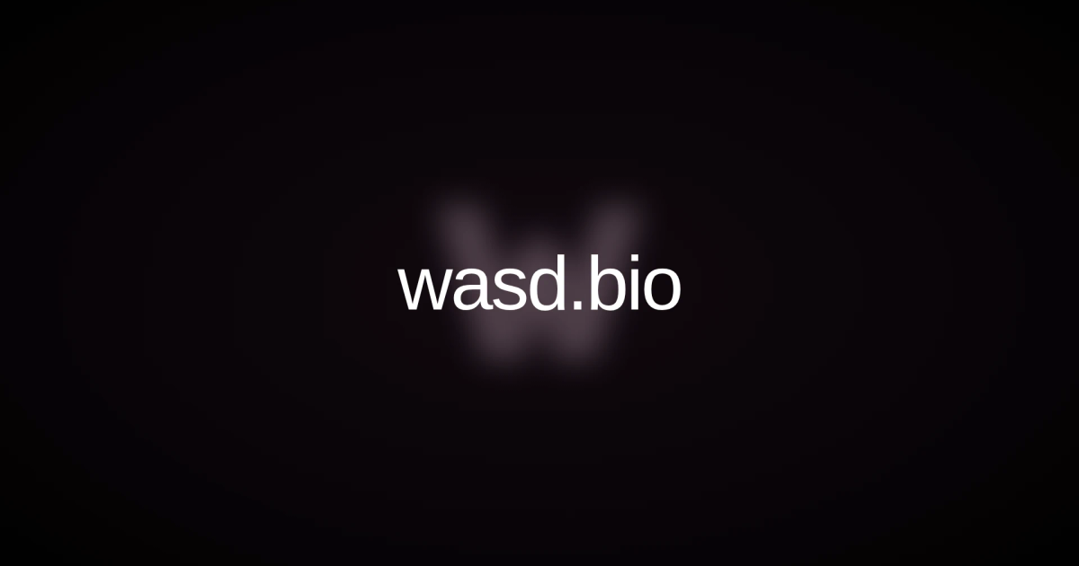 Screenshot of wasd.bio